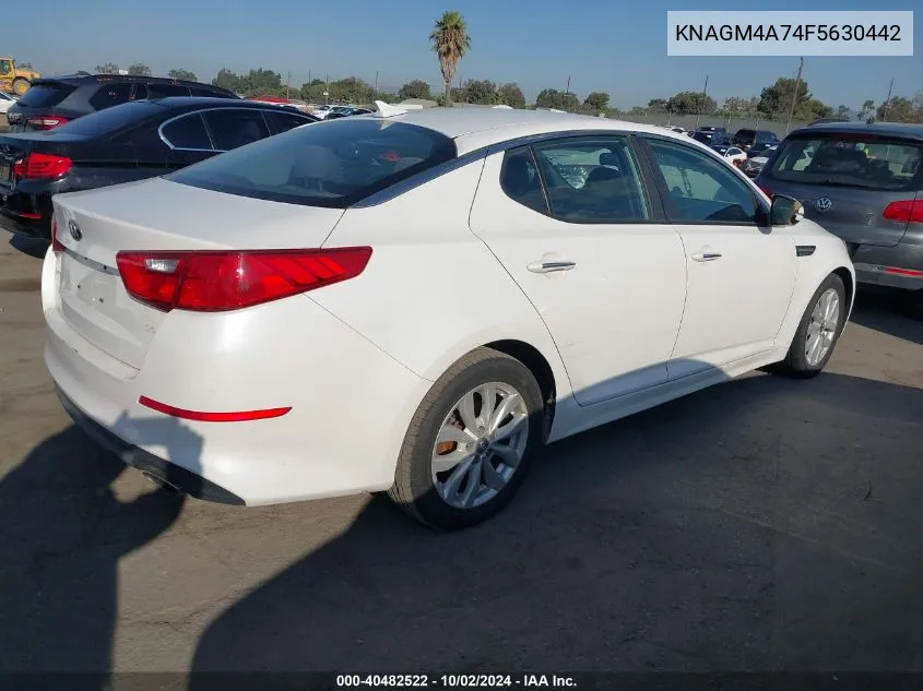 2015 Kia Optima Lx VIN: KNAGM4A74F5630442 Lot: 40482522