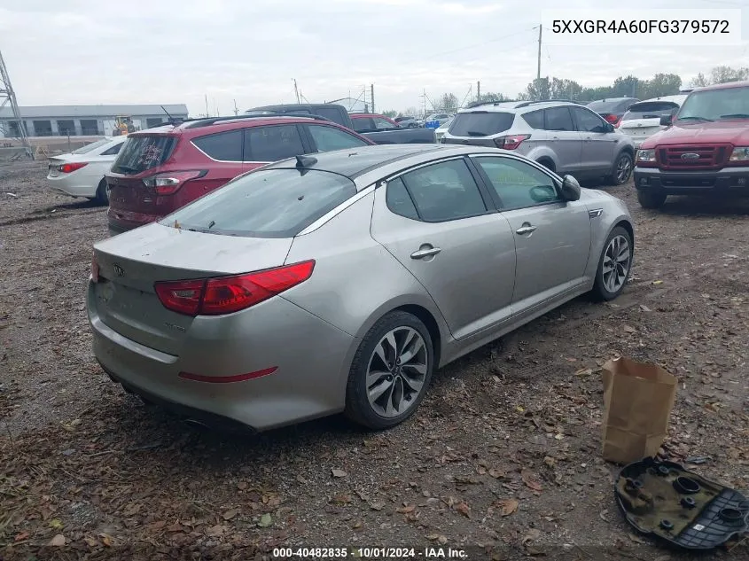 2015 Kia Optima Sx Turbo VIN: 5XXGR4A60FG379572 Lot: 40482835