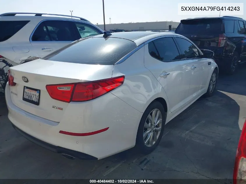 2015 Kia Optima Ex VIN: 5XXGN4A79FG414243 Lot: 40484402