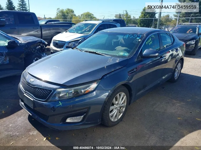 2015 Kia Optima Lx VIN: 5XXGM4A74FG459559 Lot: 40486074