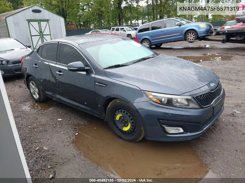 KNAGM4A75F5571319 2015 Kia Optima Lx