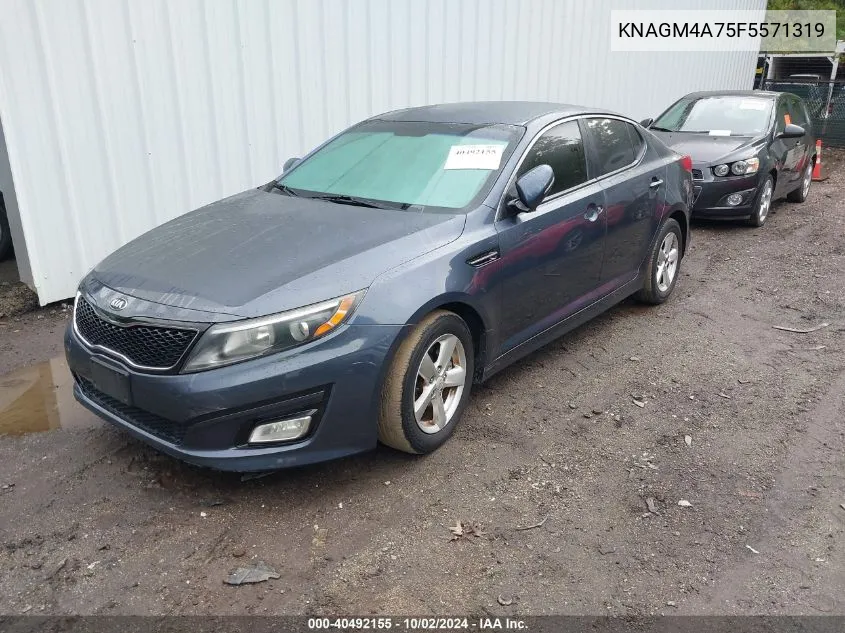 KNAGM4A75F5571319 2015 Kia Optima Lx