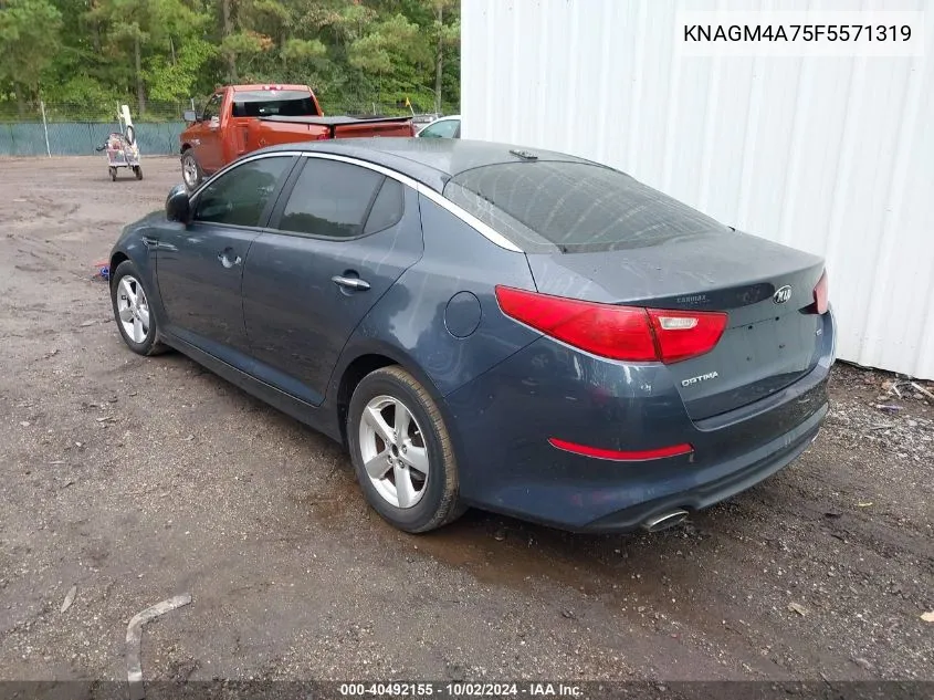 2015 Kia Optima Lx VIN: KNAGM4A75F5571319 Lot: 40492155