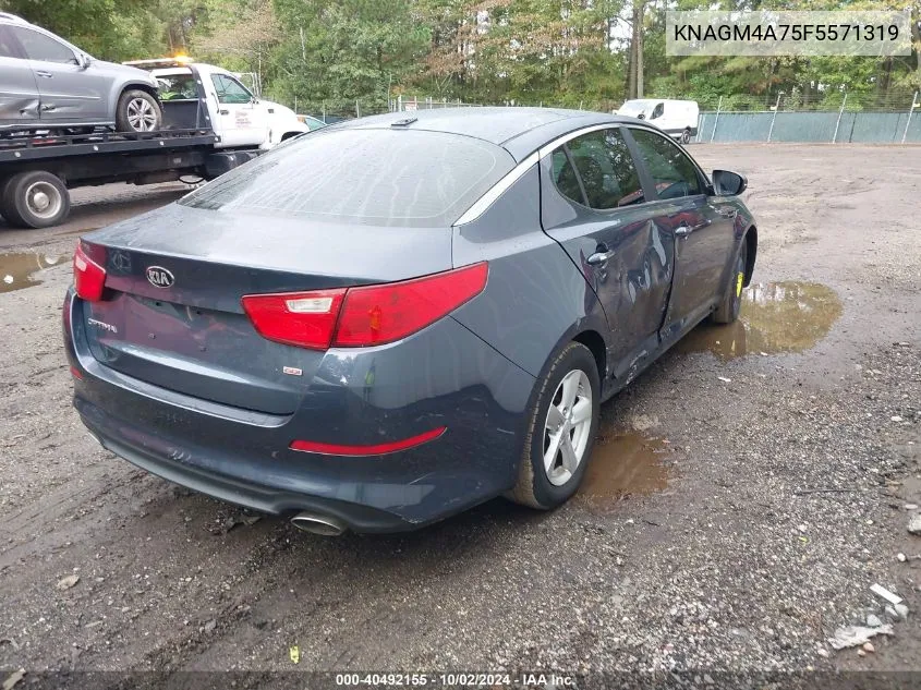 KNAGM4A75F5571319 2015 Kia Optima Lx