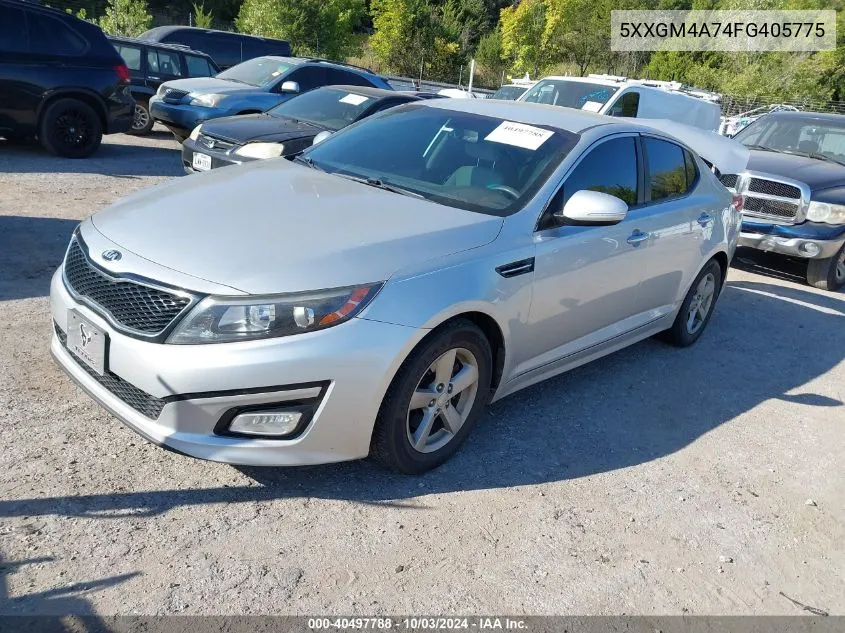 2015 Kia Optima Lx VIN: 5XXGM4A74FG405775 Lot: 40497788