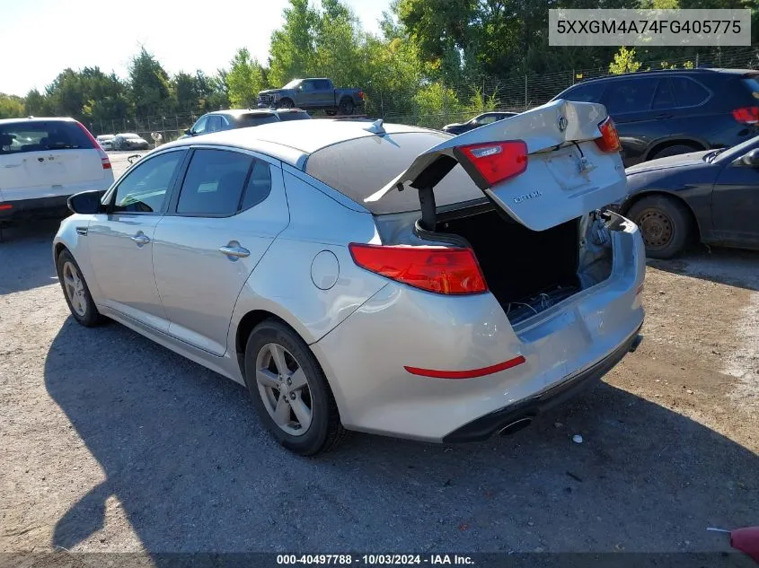 5XXGM4A74FG405775 2015 Kia Optima Lx