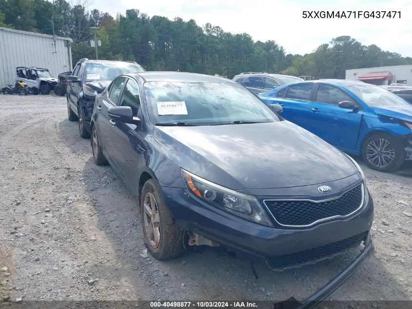 2015 Kia Optima Lx VIN: 5XXGM4A71FG437471 Lot: 40498877