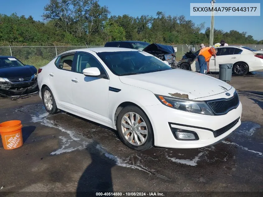 2015 Kia Optima Lx VIN: 5XXGM4A79FG443177 Lot: 40514880