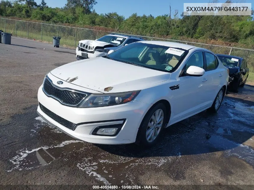 5XXGM4A79FG443177 2015 Kia Optima Lx