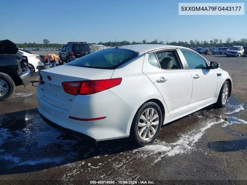 2015 Kia Optima Lx VIN: 5XXGM4A79FG443177 Lot: 40514880