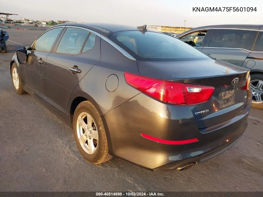 2015 Kia Optima Lx VIN: KNAGM4A75F5601094 Lot: 40514898