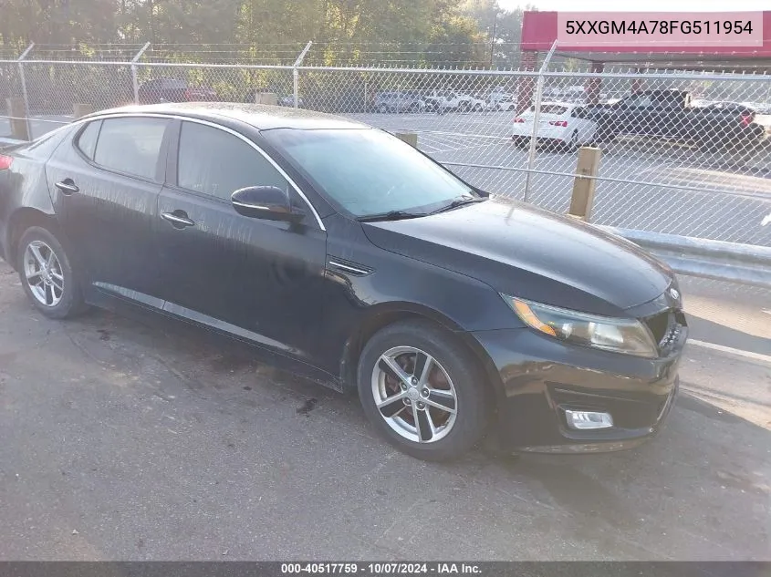 5XXGM4A78FG511954 2015 Kia Optima Lx