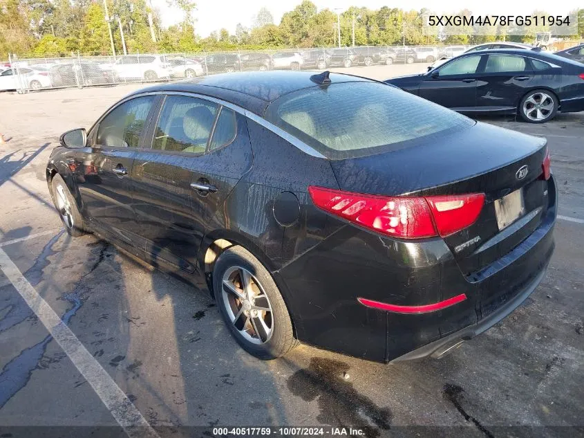 5XXGM4A78FG511954 2015 Kia Optima Lx