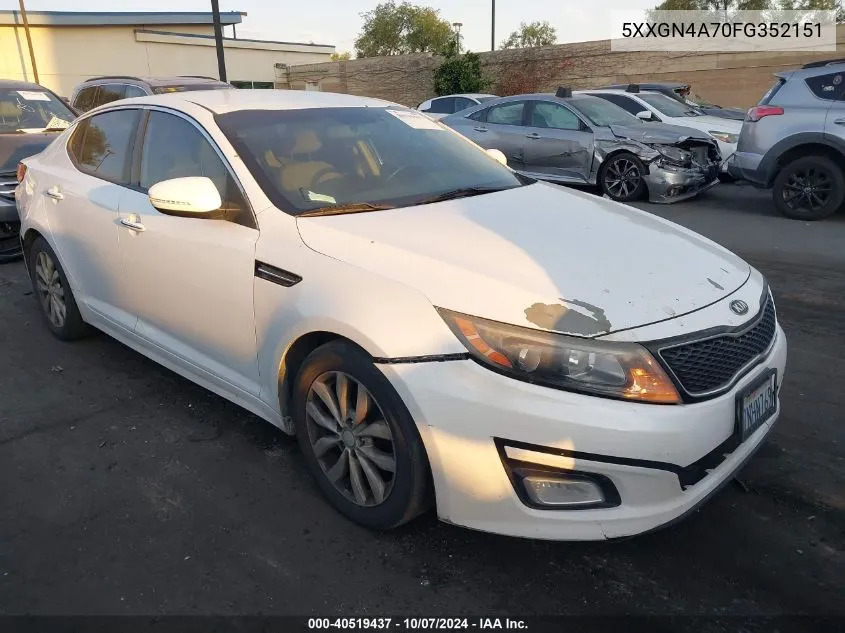 5XXGN4A70FG352151 2015 Kia Optima Ex