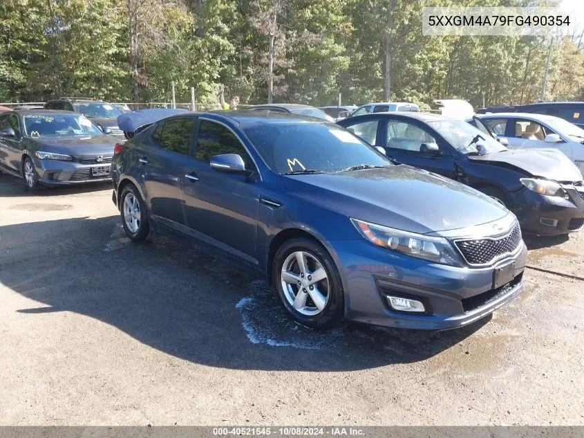 2015 Kia Optima Lx VIN: 5XXGM4A79FG490354 Lot: 40521545