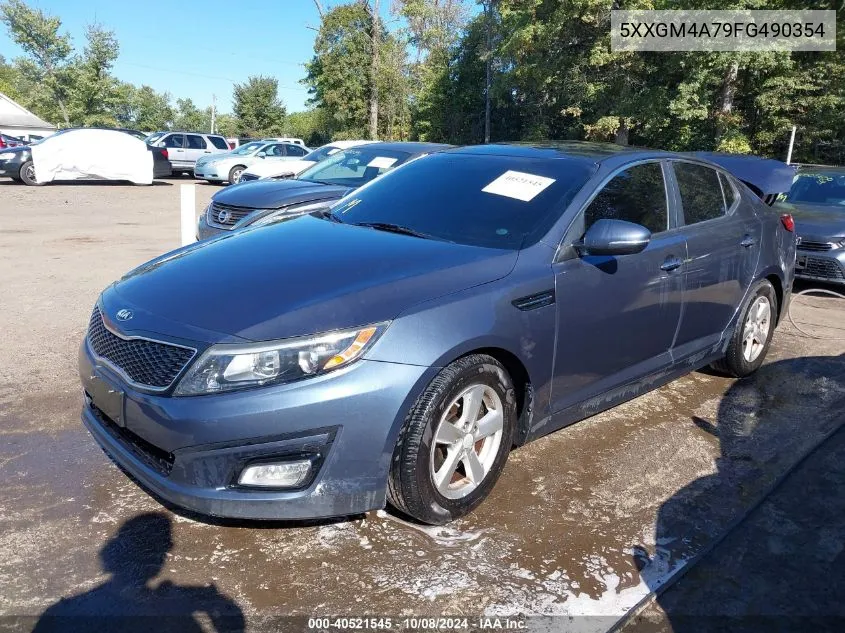 2015 Kia Optima Lx VIN: 5XXGM4A79FG490354 Lot: 40521545