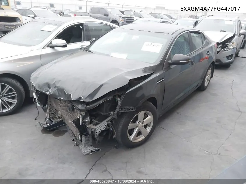 5XXGM4A77FG447017 2015 Kia Optima Lx