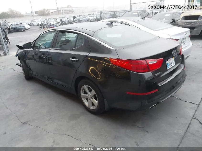 5XXGM4A77FG447017 2015 Kia Optima Lx