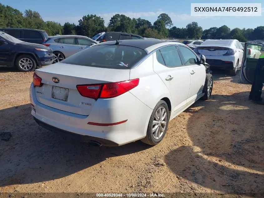 5XXGN4A74FG492512 2015 Kia Optima Ex