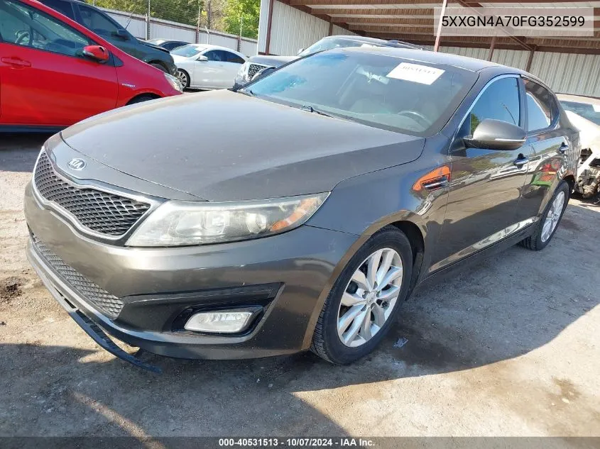 2015 Kia Optima Ex VIN: 5XXGN4A70FG352599 Lot: 40531513