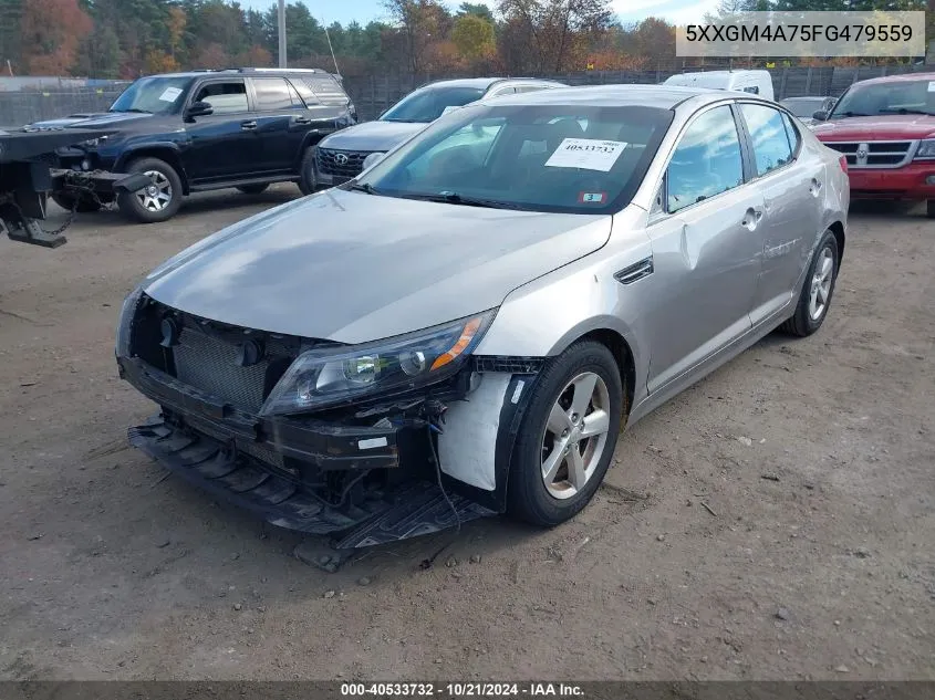 2015 Kia Optima Lx VIN: 5XXGM4A75FG479559 Lot: 40533732