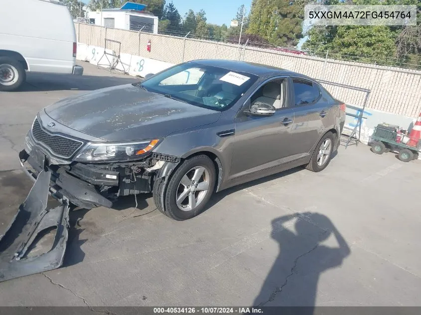 2015 Kia Optima Lx VIN: 5XXGM4A72FG454764 Lot: 40534126