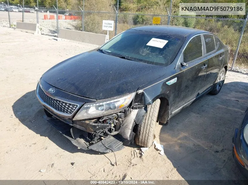 2015 Kia Optima Hybrid VIN: KNAGM4AD9F5079186 Lot: 40542423