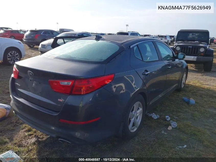 2015 Kia Optima Lx VIN: KNAGM4A77F5626949 Lot: 40548587