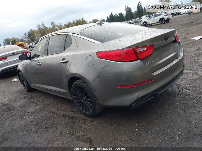 5XXGM4A72FG423840 2015 Kia Optima Lx