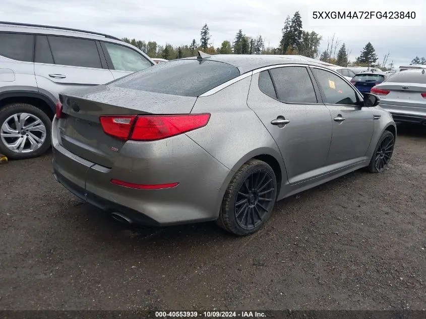 5XXGM4A72FG423840 2015 Kia Optima Lx