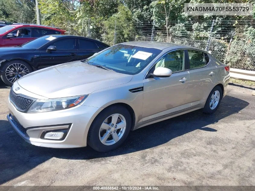 2015 Kia Optima Lx VIN: KNAGM4A70F5553729 Lot: 40558542