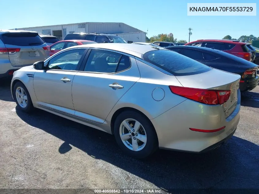 KNAGM4A70F5553729 2015 Kia Optima Lx