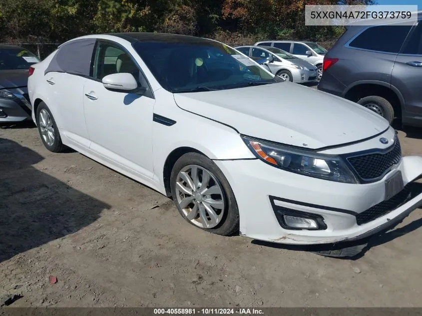 2015 Kia Optima Ex VIN: 5XXGN4A72FG373759 Lot: 40558981