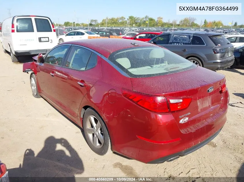 5XXGM4A78FG364499 2015 Kia Optima Lx