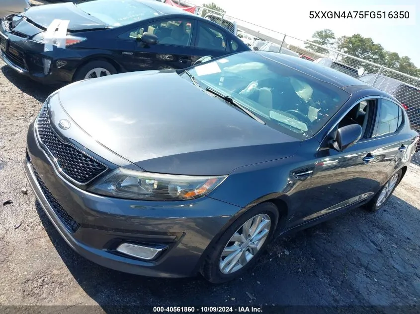 2015 Kia Optima Ex VIN: 5XXGN4A75FG516350 Lot: 40561860