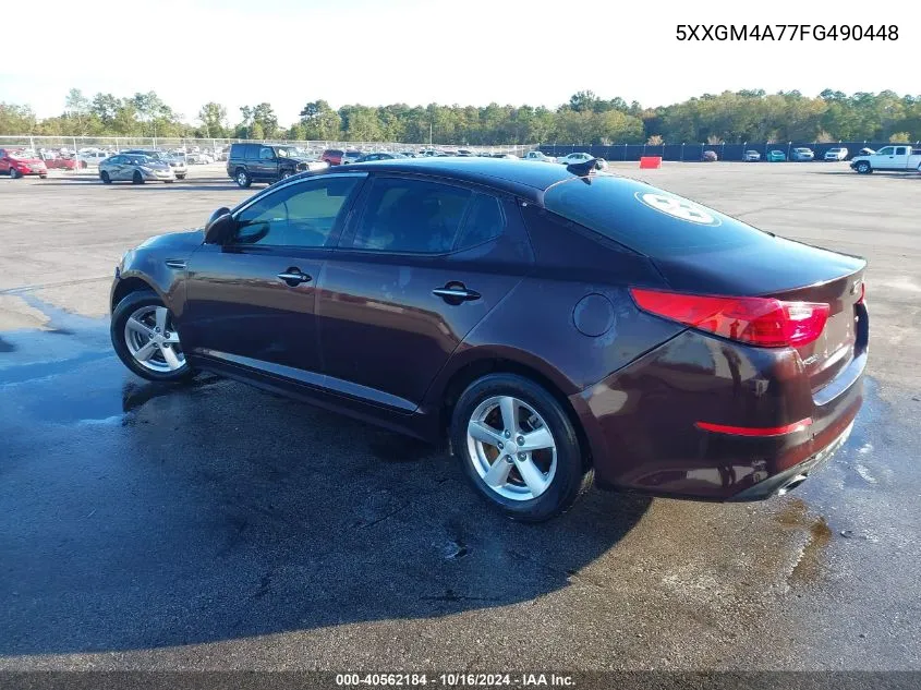 5XXGM4A77FG490448 2015 Kia Optima Lx