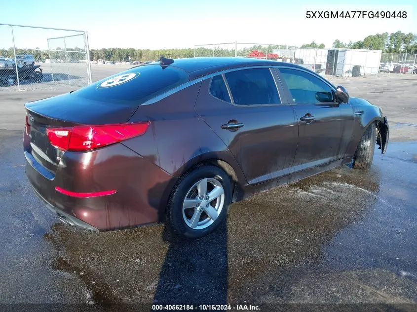 5XXGM4A77FG490448 2015 Kia Optima Lx