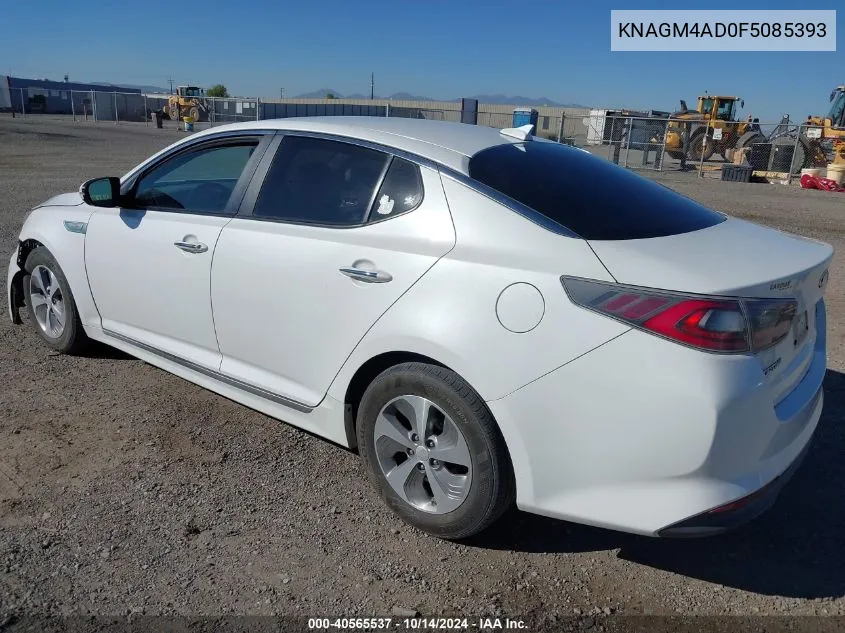 2015 Kia Optima Hybrid VIN: KNAGM4AD0F5085393 Lot: 40565537