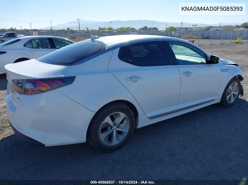 2015 Kia Optima Hybrid VIN: KNAGM4AD0F5085393 Lot: 40565537