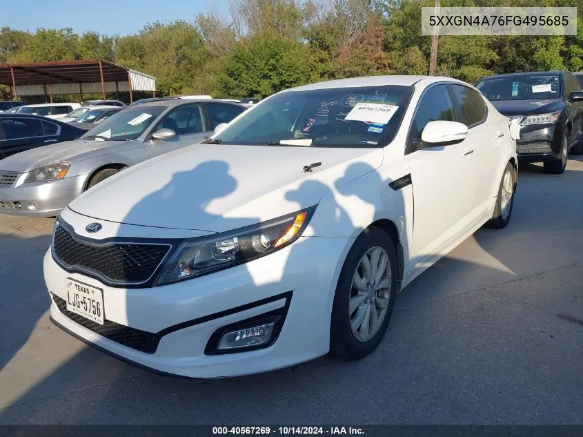 2015 Kia Optima Ex VIN: 5XXGN4A76FG495685 Lot: 40567269