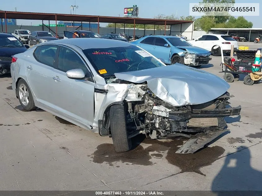 5XXGM4A74FG465541 2015 Kia Optima Lx