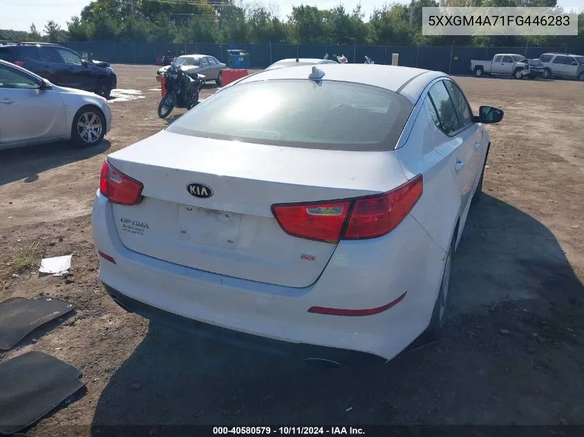 2015 Kia Optima Lx VIN: 5XXGM4A71FG446283 Lot: 40580579