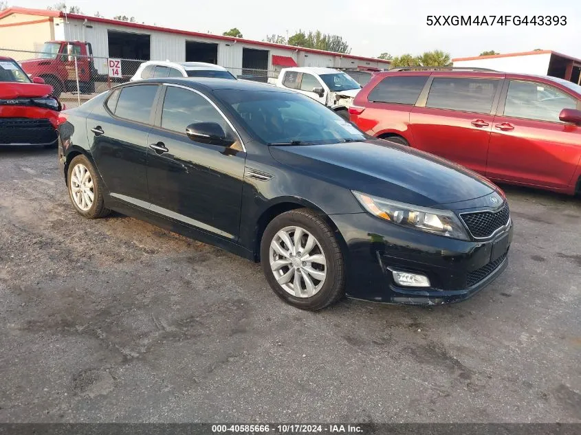 2015 Kia Optima Lx VIN: 5XXGM4A74FG443393 Lot: 40585666