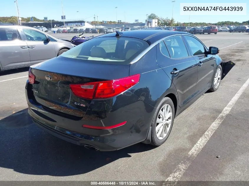 2015 Kia Optima Ex VIN: 5XXGN4A74FG443939 Lot: 40586448