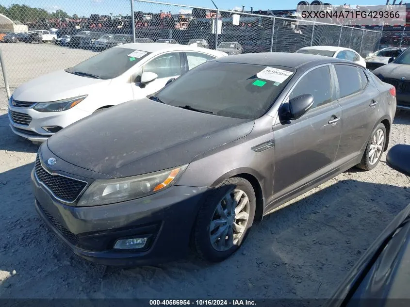 2015 Kia Optima Ex VIN: 5XXGN4A71FG429366 Lot: 40586954