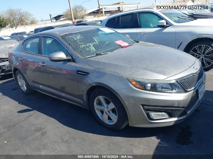 2015 Kia Optima Lx VIN: 5XXGM4A77FG501254 Lot: 40587655