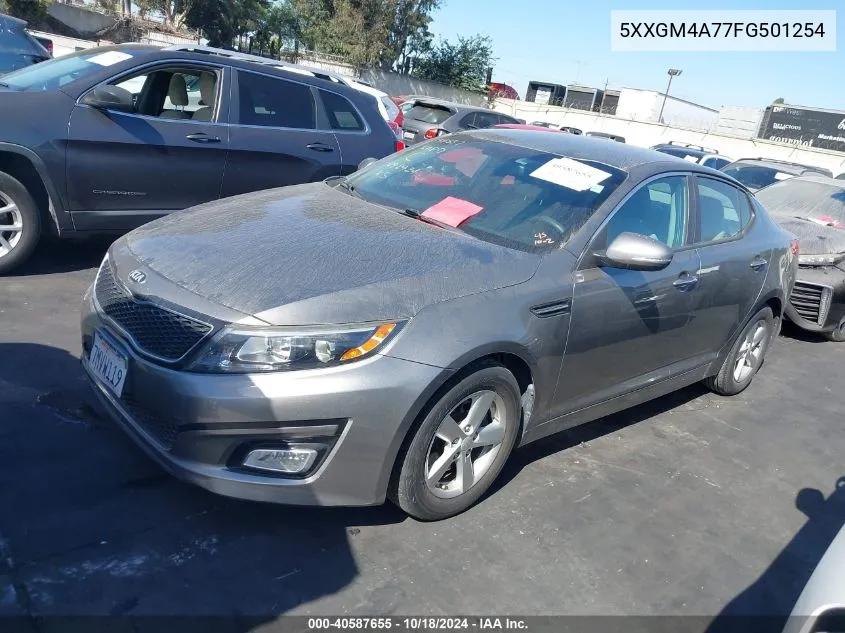 2015 Kia Optima Lx VIN: 5XXGM4A77FG501254 Lot: 40587655