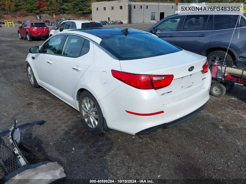 2015 Kia Optima Ex VIN: 5XXGN4A76FG483505 Lot: 40590284