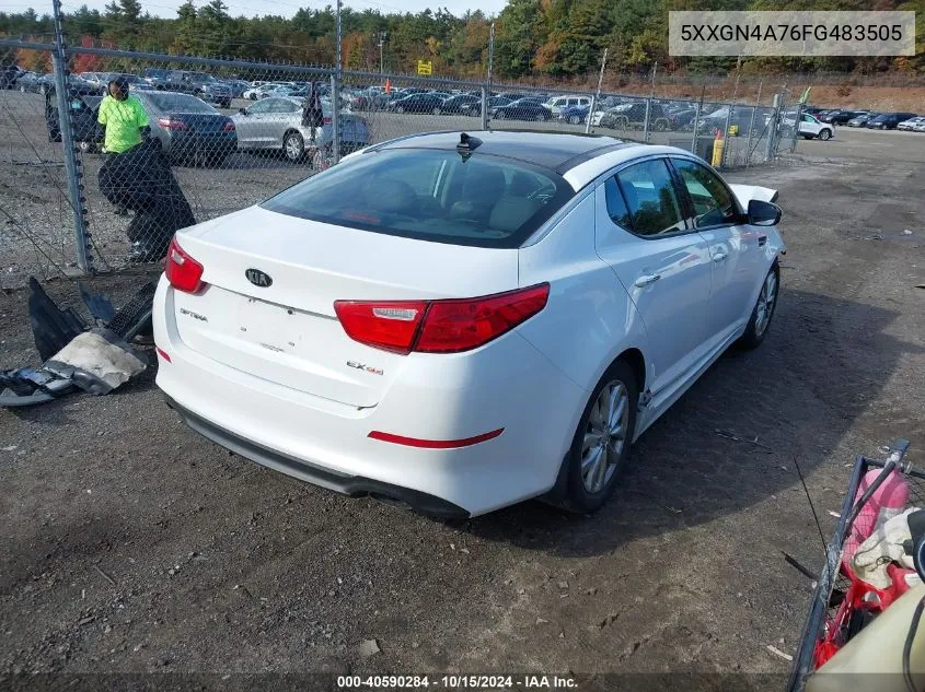 2015 Kia Optima Ex VIN: 5XXGN4A76FG483505 Lot: 40590284