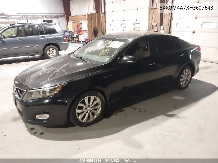 2015 Kia Optima Lx VIN: 5XXGM4A7XFG507548 Lot: 40595234